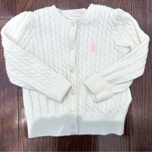 Ralph Lauren Cream Cable Knit Sweater